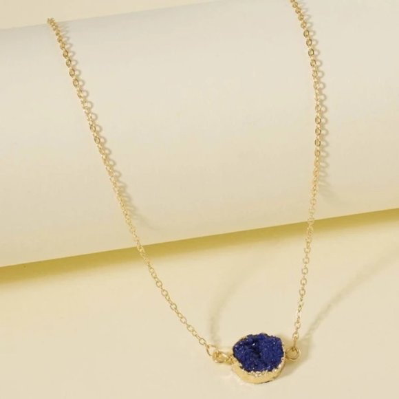 MAKE A WISH Blue Charm Necklace - Picture 3 of 3